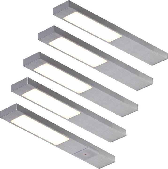 Produktbild Brinkdöpke LED Küchen Unterbauleuchte 2 x 2,2 W Lichtfarbe regelbar Neoplan Change Edelstahl Opt