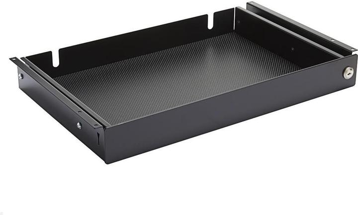 Actual product image MonLines NTH002B Laptop drawer under table with lock, black