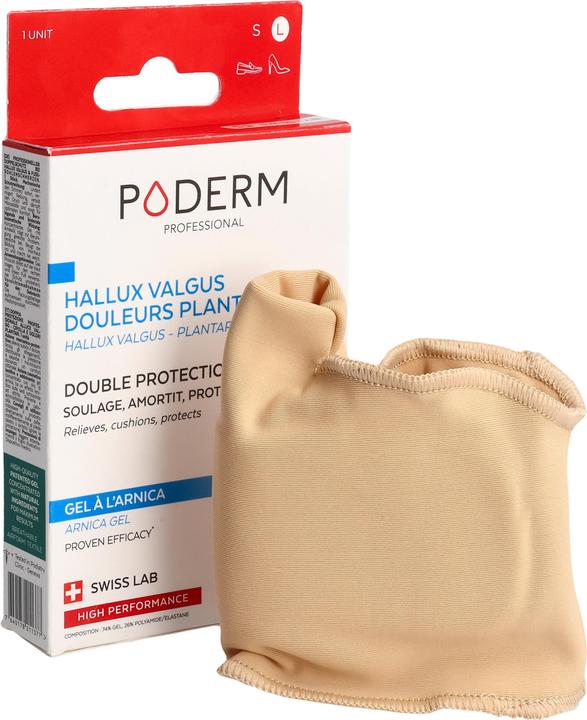 Produktbild Poderm Doppelschutz für Hallux Valgus Ballenzeh & Fusssohlenschmerzen (Druckentlastung, 202.50 ml)