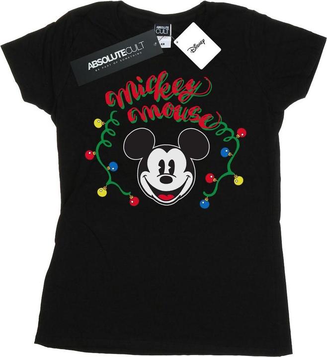 Image du produit Disney - T-shirt MICKEY MOUSE CHRISTMAS LIGHT BULBS - Femme (XXL)