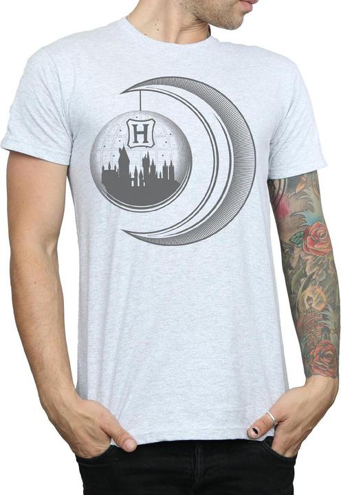 Actual product image Mens Hogwarts Moon T-Shirt (S)