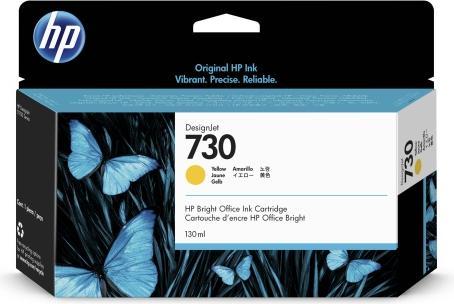 Image du produit HP 730 130-ml Cartouche d'encre jaune DesignJet (P2V64A)