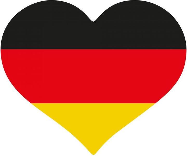 Produktbild Trenddeko Deutschland-Fahne Herz 02 (60 x 50 cm)
