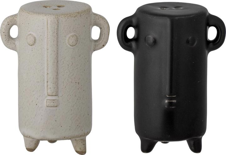 Image du produit Creative Collection Maela Salt & Pepper Shaker, Noir, Porcelaine (Sel, Poivre)