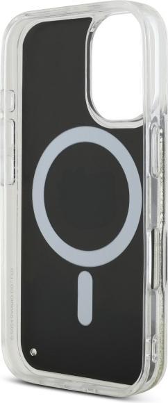 Immagine prodotto Hello Kitty HKHMP16SLGDIK iPhone 16 6.1" czarny złoty/nero oro custodia rigida Liquid Glitter Fever MagS (Apple iPhone 16)