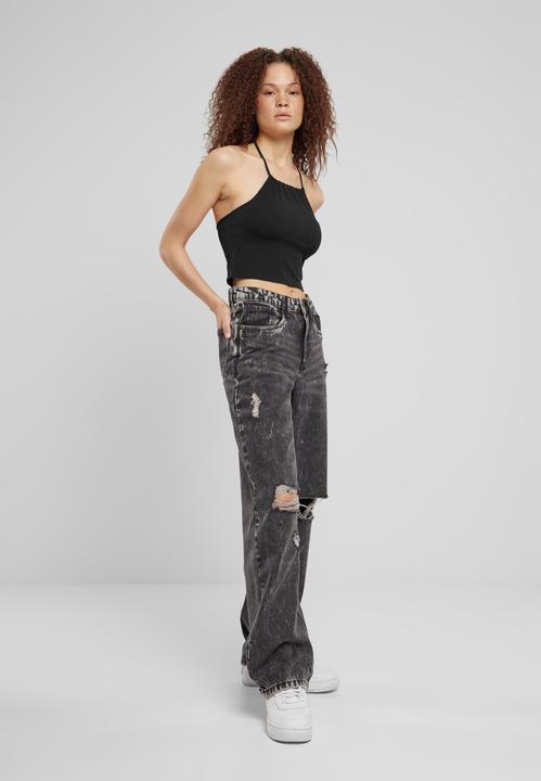 Produktbild Urban Classics Ladies Cropped Neckholder Top 2-Pack (XS)