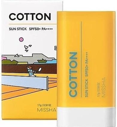 Missha Sun Stick SPF 50+ Cotton (Sun Stick) 17 g (Sonnenstick, SPF 50+)