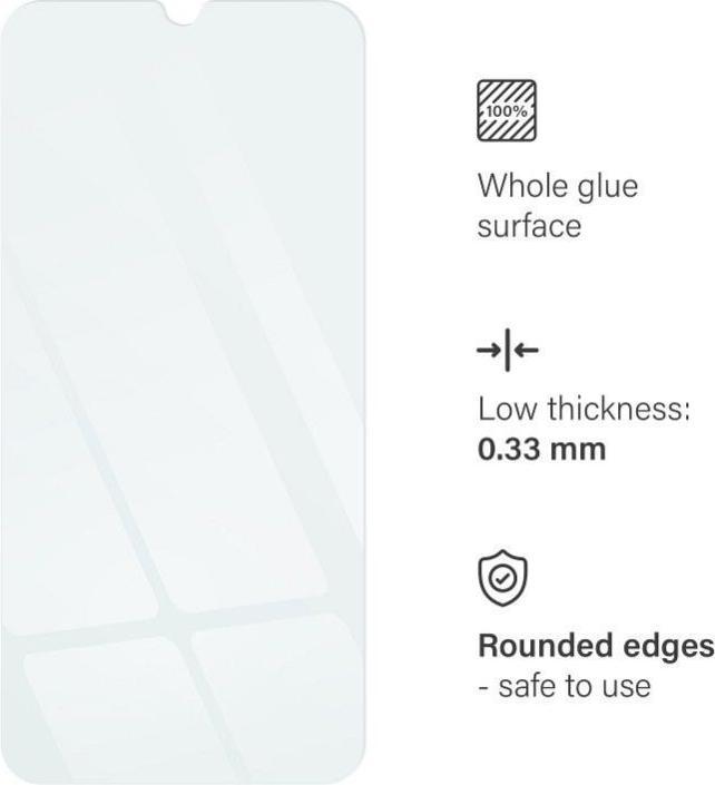 Actual product image Générique Tempered Glass For Samsung Galaxy A25 5G (9H, 0.33mm) Blister (1 Piece, Samsung Galaxy A25 5G)