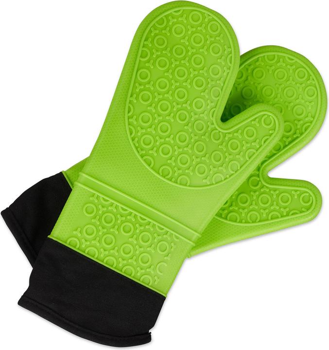 Actual product image Relaxdays Silicone Oven Gloves (Silicone)