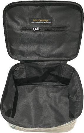 Immagine prodotto Bekos Upcycling - Borsa rettangolare per cosmetici ricavata da sacchetti di cibo per pesci riciclati