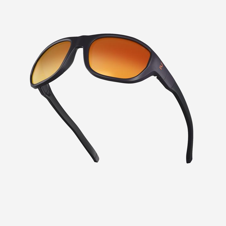 Produktbild Quechua Sonnenbrille Wandern MH T500 Kinder 6–10 Jahre Kategorie 4 dunkelblau/orange