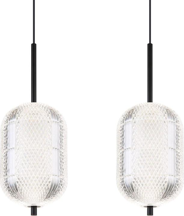 Produktbild Globo Hängeleuchte Metall Schwarz Matt, 1xled
