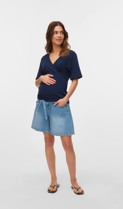 Produktbild Mamalicious Locker geschnitten Mid Rise Shorts Jeans-Shorts (S)