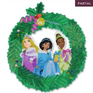 Image du produit Craft Buddy Christmas Princess 30cm Disney Crystal Art Wreath