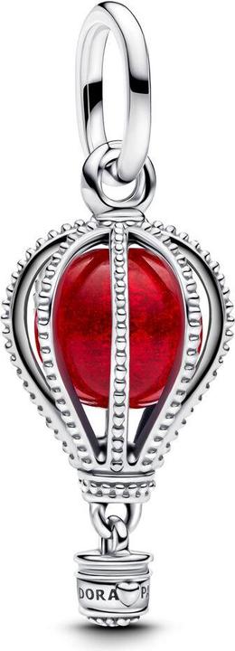 Actual product image Pandora Hot Air Balloon Murano Glass Dangle Charm (Sterling silver 925)