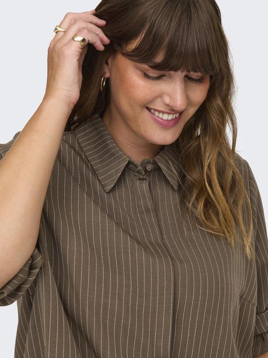 Image du produit Only Coupe décontractée col mandarin manches avec bouton chemise (44)