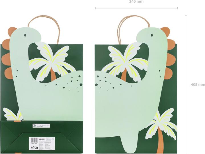 Immagine prodotto Partydeco Borsa regalo per dinosauri (Borsa da regalo, 1 x)