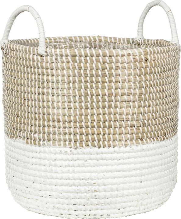 Immagine prodotto Scheurich Seagrass 27, cesto portavaso con manici in Seagrass Colore: Nature Wh (27 cm)