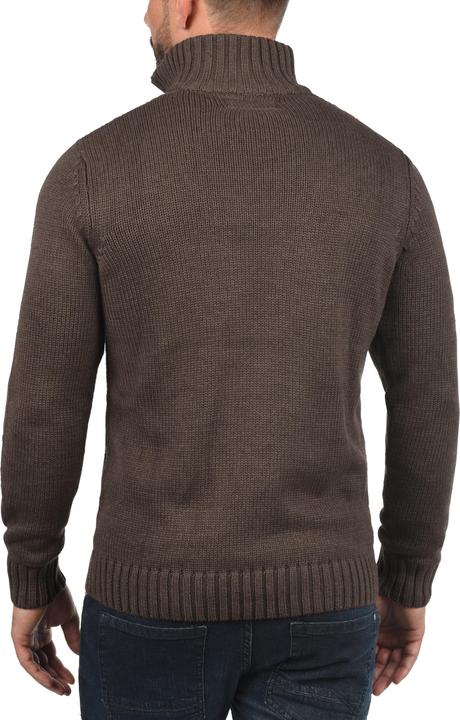 Image du produit Solid Poul Cardigan Gilet Veste En Grosse Maille Pour Homme Avec Col Droit (L)