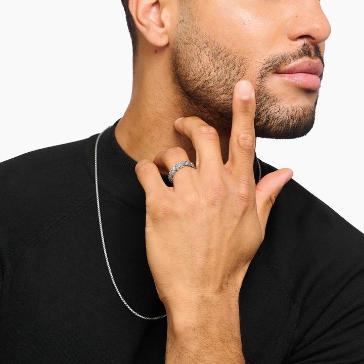 Actual product image Thomas Sabo Ring Midnight Rose Silber (50, 925 Silver)