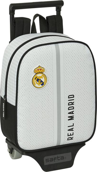 Immagine prodotto Real Madrid CF Zaino scuola con ruote Real Madrid C.F. Bianco Grigio 22 x 27 x 10 cm