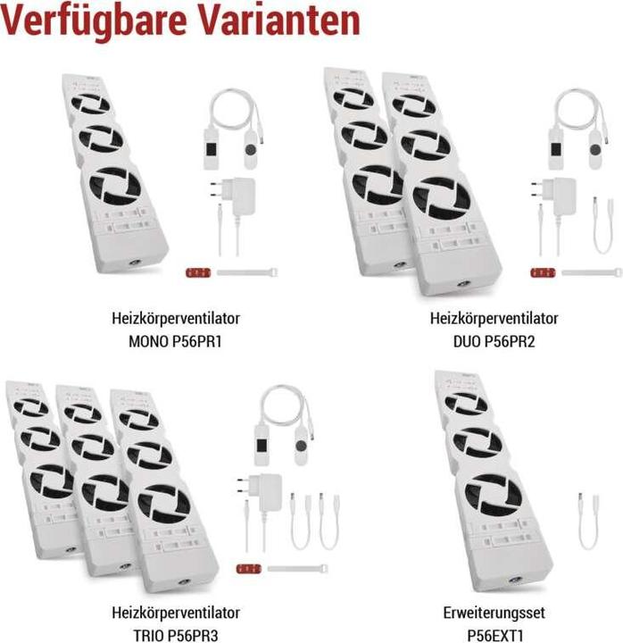 Produktbild Emos Heizkörperventilator MONO, weiss