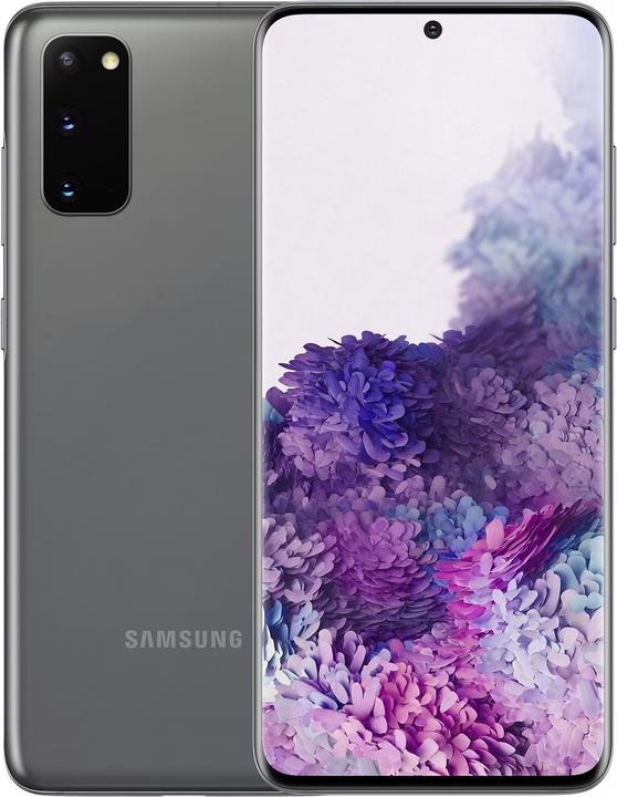 Samsung Galaxy S20 5G FR (128 Go, Cosmic grey, 6.20", Double SIM hybride, 64 Mpx, 5G)