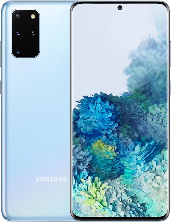 Immagine prodotto Samsung Galaxy S20+ 5G (128 GB, Cloud Blue, 6.70", Doppia SIM Ibrida, 64 Mpx, 5G)