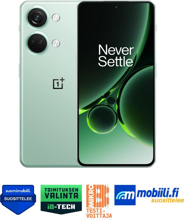 Immagine prodotto OnePlus Nord 3 (256 GB, Verde Nebbioso, 6.74", Doppia SIM, 50 Mpx, 5G)