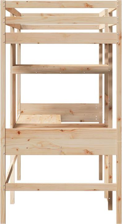 Immagine prodotto VidaXL Letto a soppalco con scrivania e scaffali (90 x 200 cm)