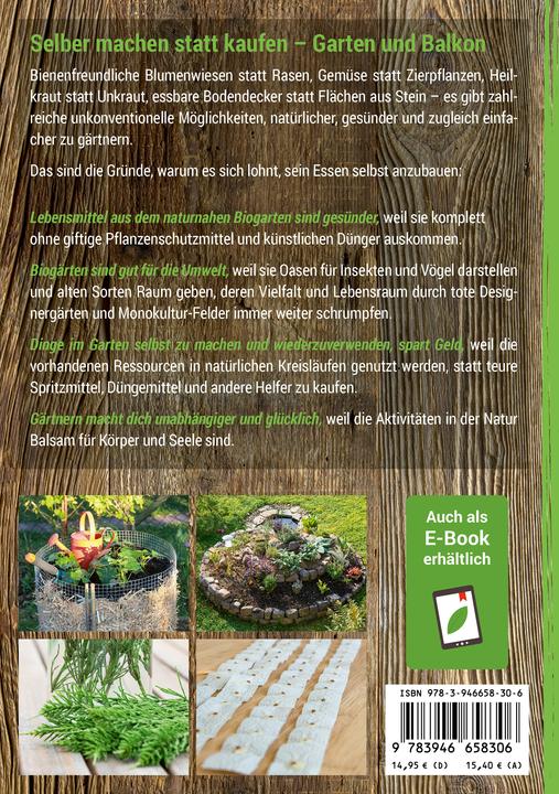 Produktbild Selber machen statt kaufen - Garten und Balkon (Deutsch, smarticular Verlag, 2019)