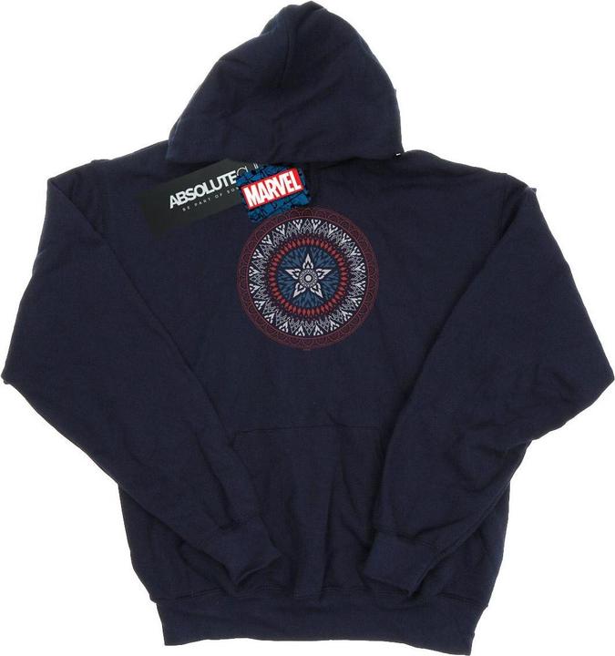 Captain America Ornamental Shield Kapuzenpullover (M)