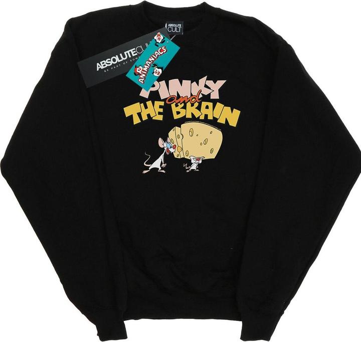 Universal Textiles Pinky And The Brain Sweatshirt Mädchen mit Käsekopf