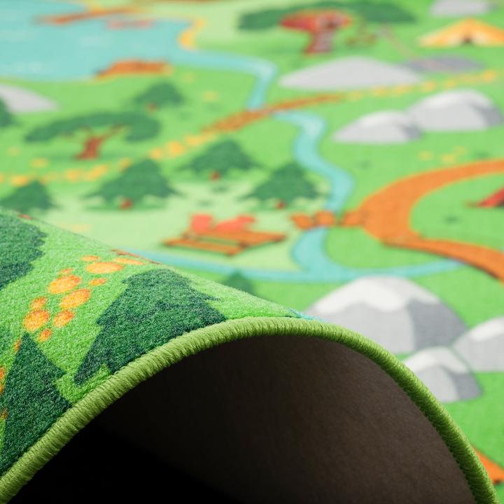 Produktbild Snapstyle Kinder Spiel Teppich Campingplatz (160 x 160 cm)