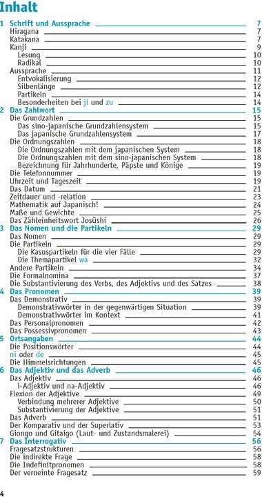 Produktbild Grammatik kurz & bündig Japanisch (Deutsch, Japanisch, Funatso-Böhler, Kayo, 2021)