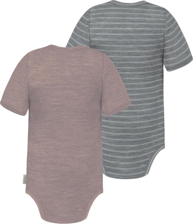 Produktbild Normani 2er Set Baby Merino Body Kurzarm „Tauranga" - 9293 (92)