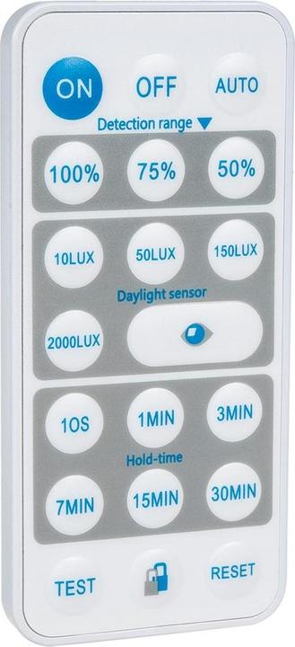 Produktbild Maclean Infrarot-Bewegungsmelder mit Fernbedienung IP65, max. 800W, 1200W (MCE241) (12 m)