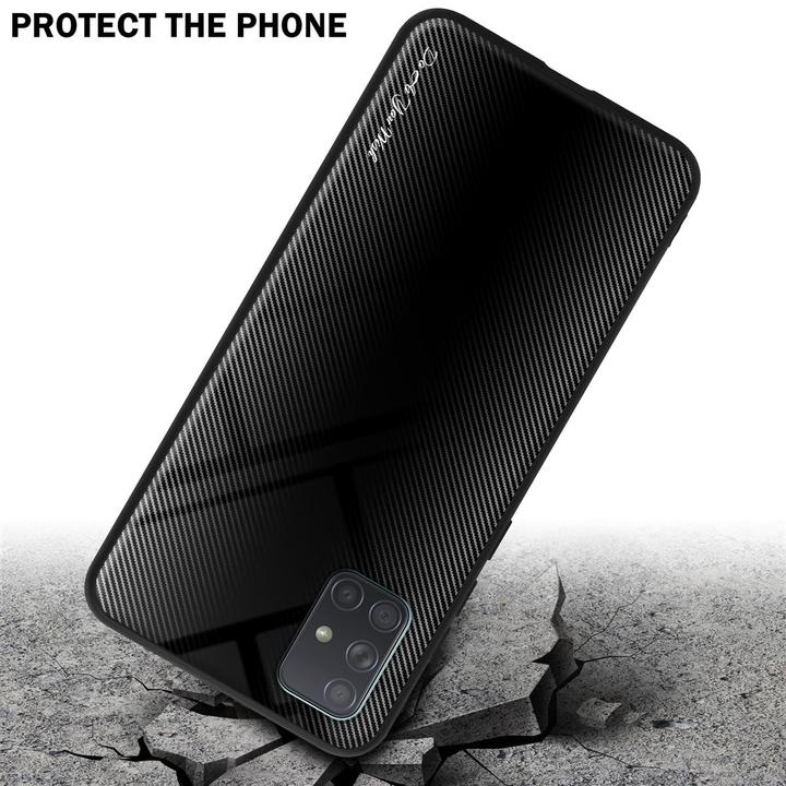 Produktbild Cadorabo TPU Gestreiftes Glas Cover (Samsung Galaxy A71)