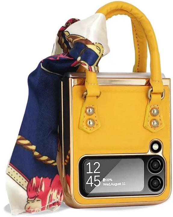 Produktbild PhoneLook Hülle Fashion Designer Schutzhülle in Handtaschenform (Samsung Galaxy Z Flip4)