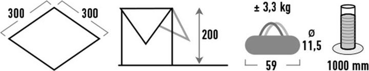 Actual product image High Peak Tarp 1 (Tarp, 3.30 kg)