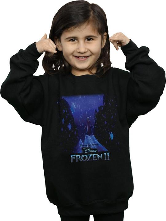 Actual product image Disney Girls Frozen 2 Elsa Diamond Elements Sweatshirt (128)