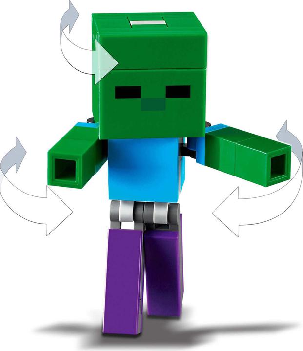 Actual product image LEGO BigFig pig with zombie baby (21157, LEGO Minecraft)
