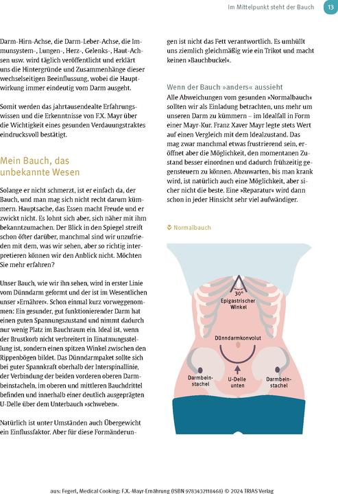 Actual product image Medical Cooking: F.X. Mayr-Ernährung (German, Sepp Fegerl, Philipp Buttinger, 2024)