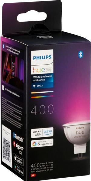 Immagine prodotto Philips Hue White & Colour Ambiance (GU5.3, 6.30 W, 400 lm, 1 x, G)