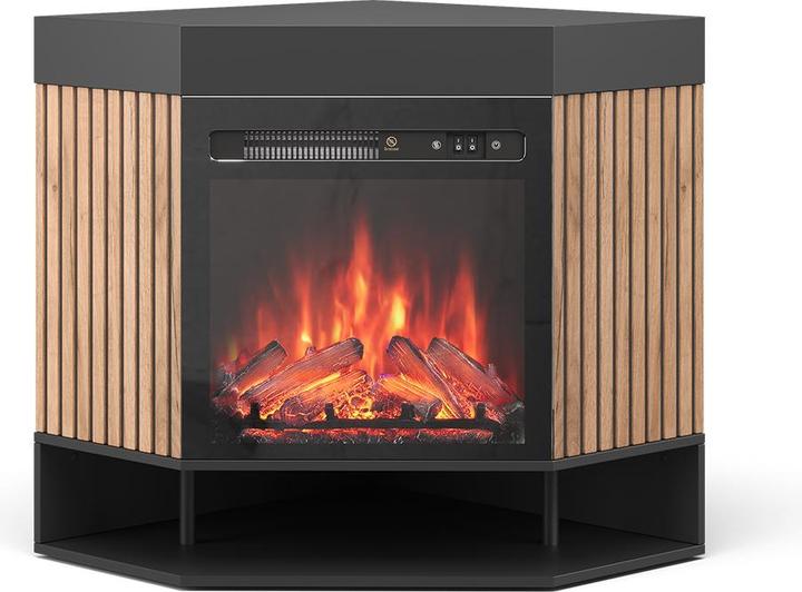 Actual product image Vicco electric fireplace Lynea, Black, 100 cm