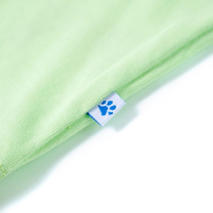 Actual product image VidaXL Children's T-shirt lime green 104,Material: 100 % cotton,Colour (104)