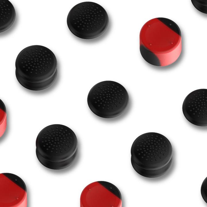 iPega P5006 Silicone Thumb Caps for PS5 6pcs Black/Red