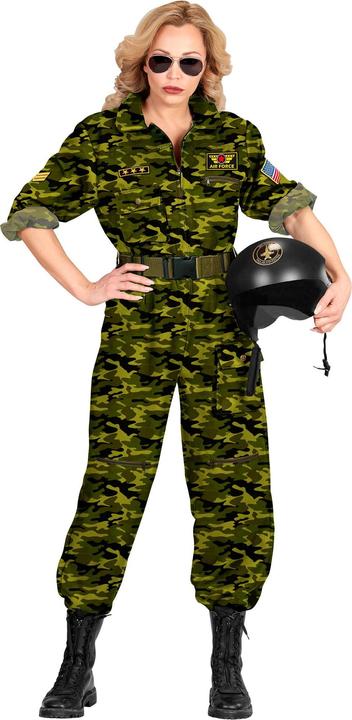 Produktbild Widmann Kampfjet Pilotin Overall - Militär (S, M, L, XL)