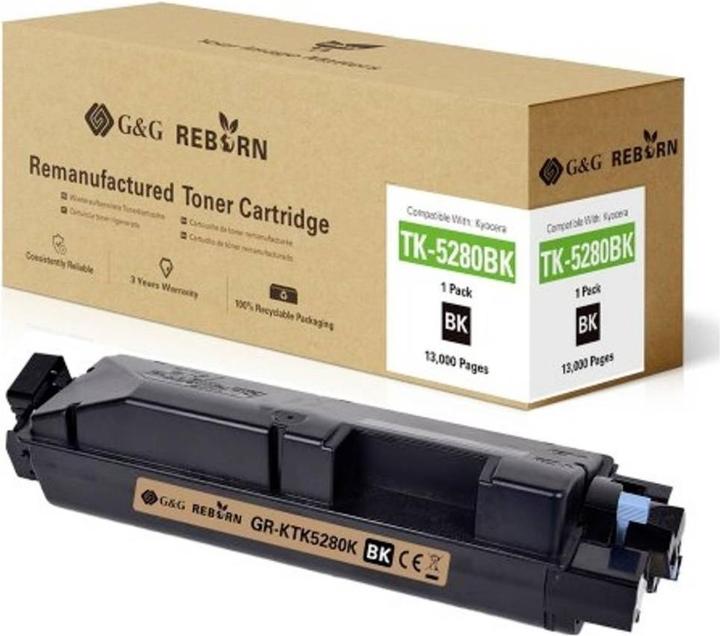 Produktbild G&G Toner ersetzt Kyocera TK-5280 Kompatibel Schwarz 13000 Seiten Reborn remanu (BK)