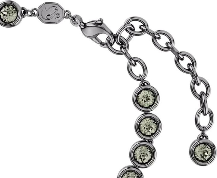 Immagine prodotto Swarovski Bracciale tennis in ambra taglio rotondo nero (20 cm, Metallo Swarovski)